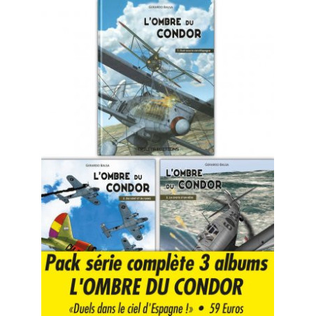 Pack 3 albums L'Ombre du Condor