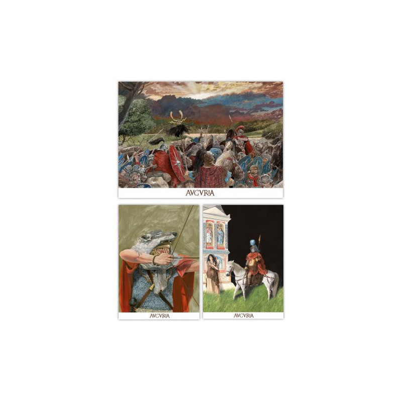Set 3 Illustrations Auguria