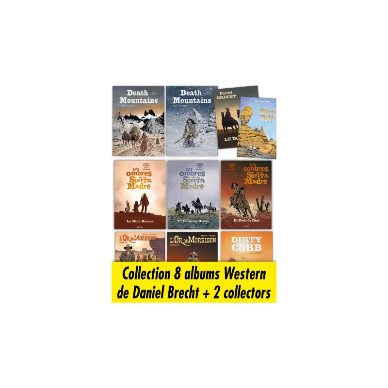Collection 8 Albums Western de Daniel Brecht + 2 collectors