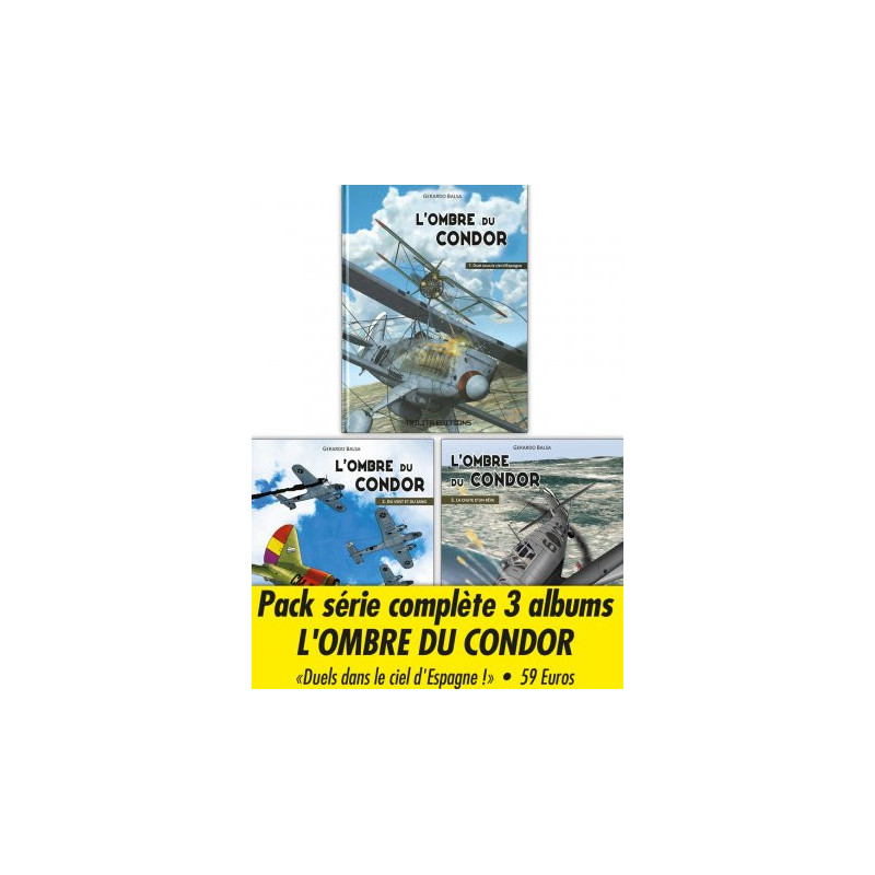 Pack 3 albums L'Ombre du Condor