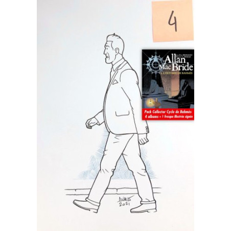 Pack 4 albums Allan Mac Bride dedicace 4