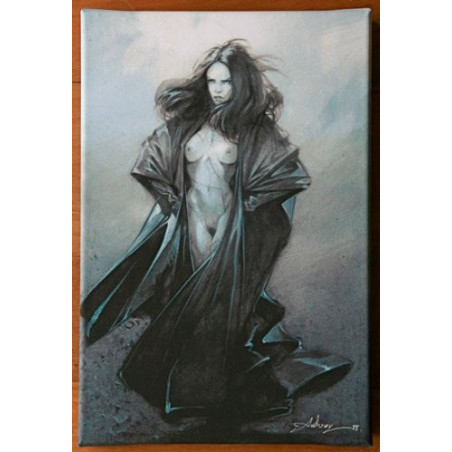 Le manteau bleu (Tirage sur toile)