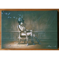 Les papillons (Tirage sur toile)