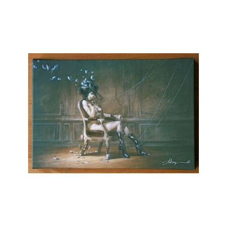 Les papillons (Tirage sur toile)