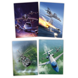 Set de 4 illustrations Mission Kimono