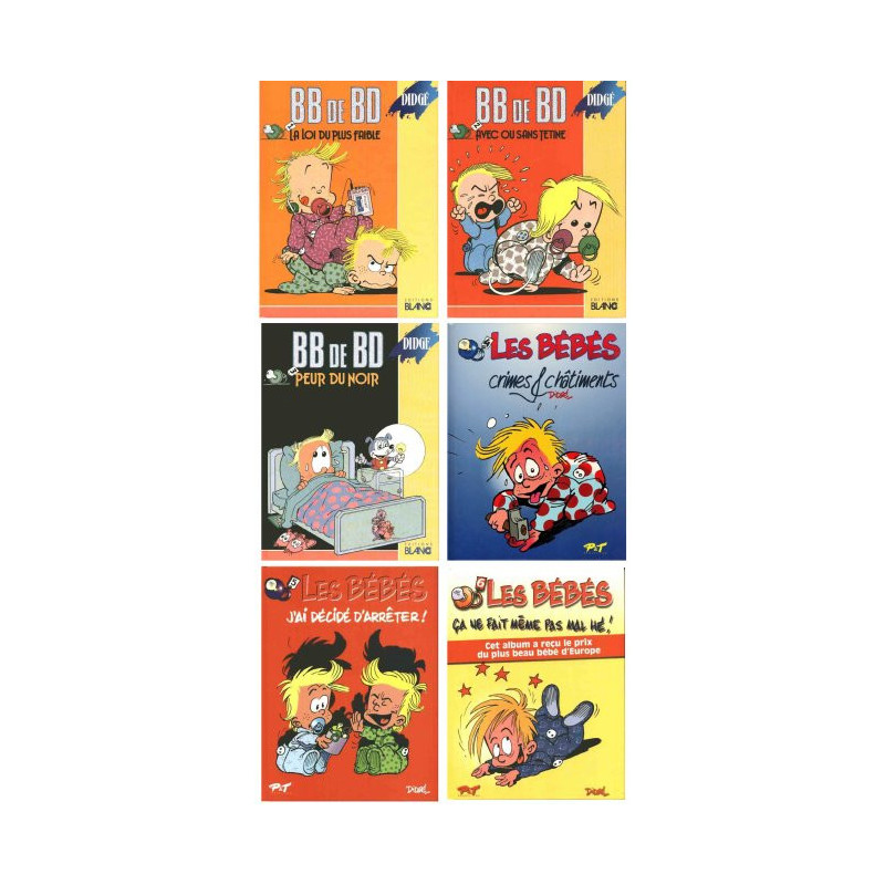 6 albums BB de BD