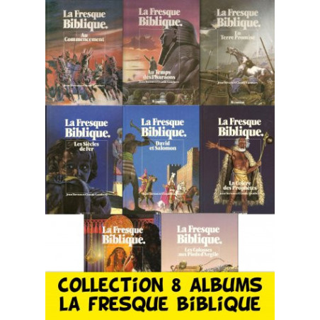 Collection 8 albums La Fresque Biblique