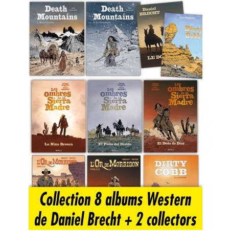 Collection 8 Albums Western de Daniel Brecht + 2 collectors