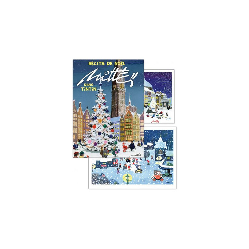 Tirage collector-  Mittei - Récits de Noël dans Tintin