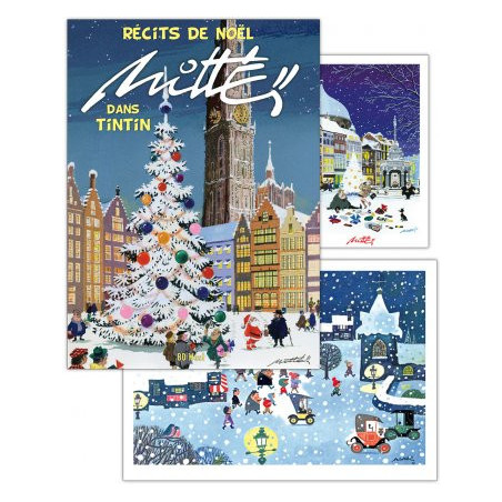 Tirage collector-  Mittei - Récits de Noël dans Tintin
