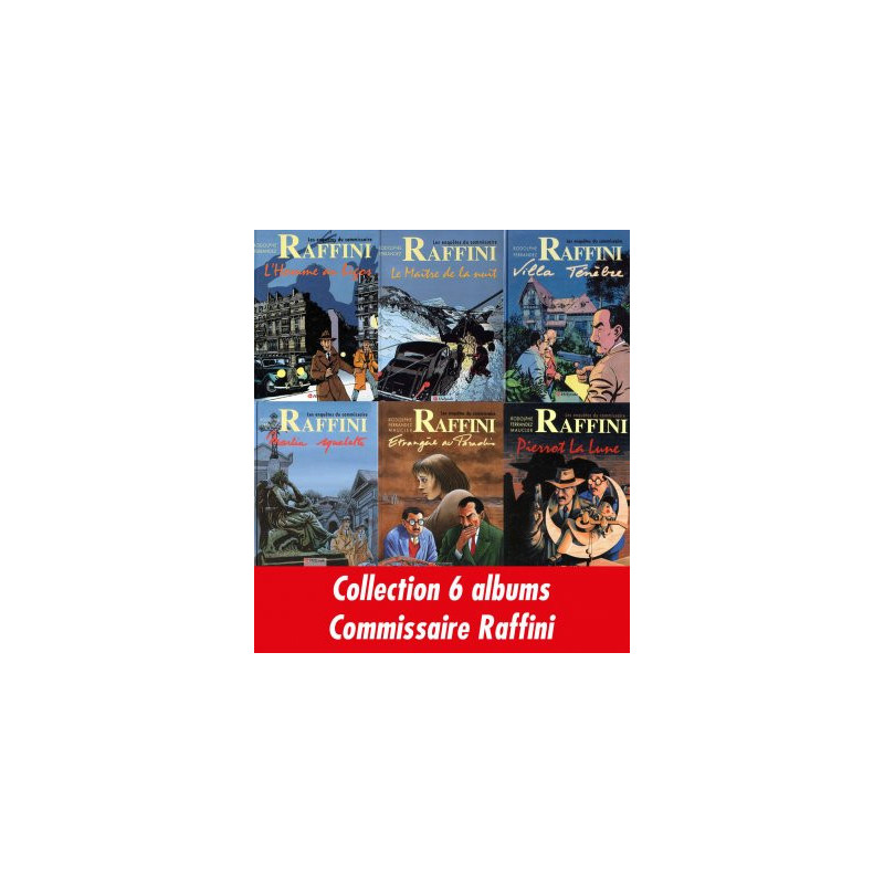 Collection 6 Albums Commissaire Raffini