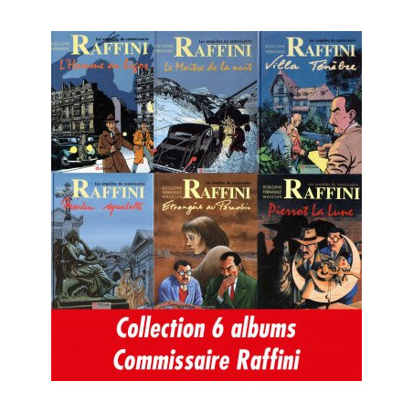 Collection 6 Albums Commissaire Raffini