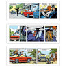 De man met de blauwe wagen